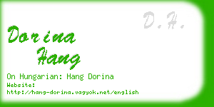 dorina hang business card